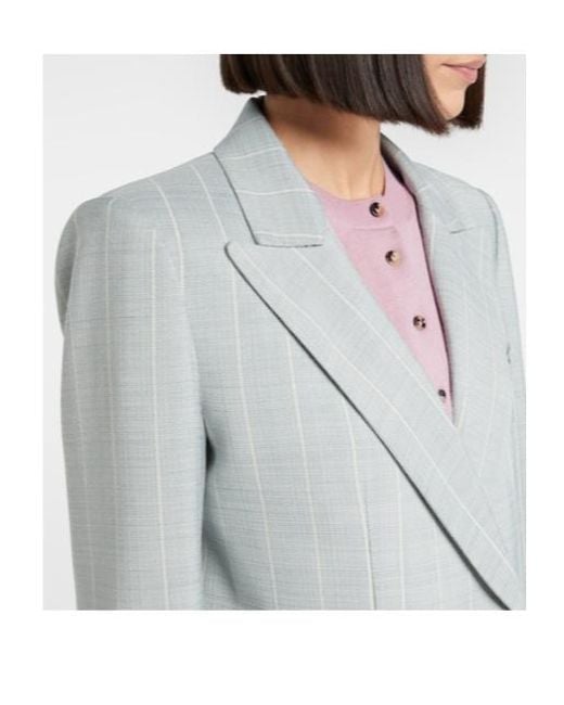Blazé Milano Gray Thin Striped Blazer