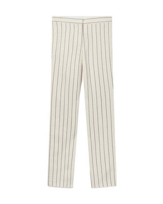 Stella McCartney Natural Striped Trousers