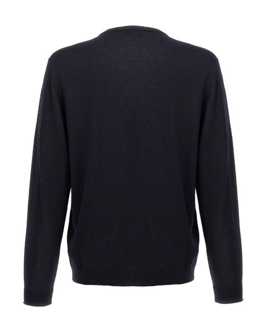 Roberto Collina Blue Merino Wool Knitwear for men