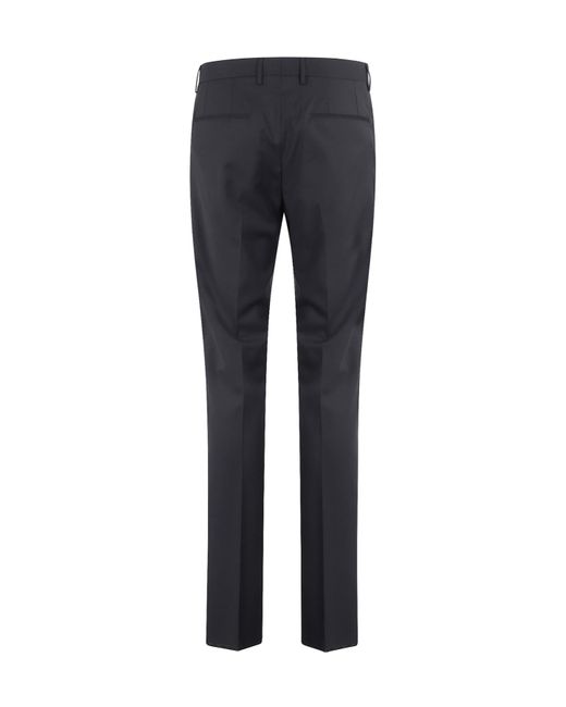 Tagliatore Blue Belt Loops Slacks for men