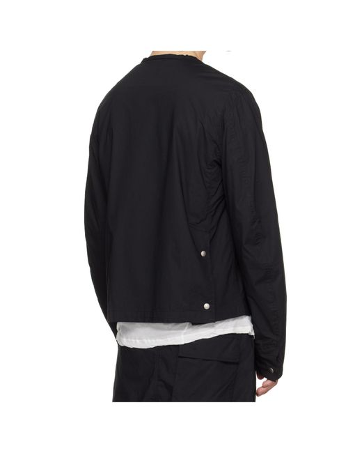 Thom Krom Black Zip Front Jacket for men