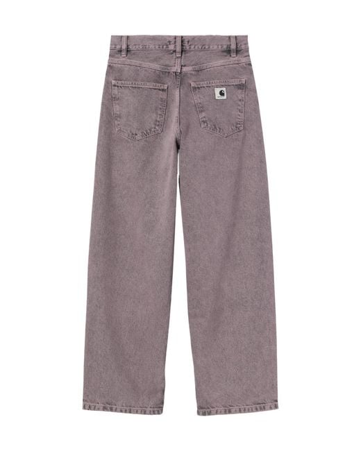 Carhartt Purple Washed-Cotton Jeans