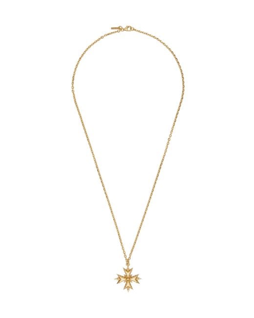 Emanuele Bicocchi Metallic Small Crest Necklace for men