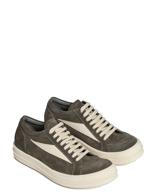 Rick Owens Black Lace-Up Sneakers for men