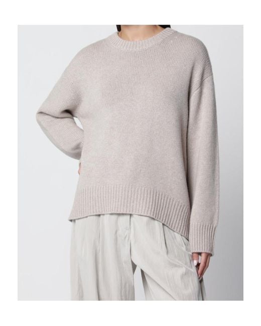 Lisa Yang Gray Noor Crewneck Sweater