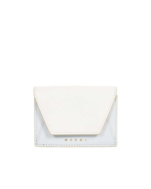 Marni White Logo Wallet