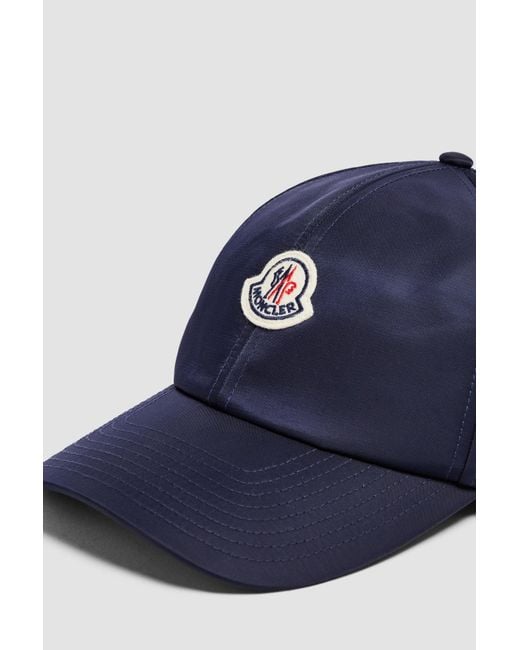 Moncler Blue Logo Patch Baseball Cap