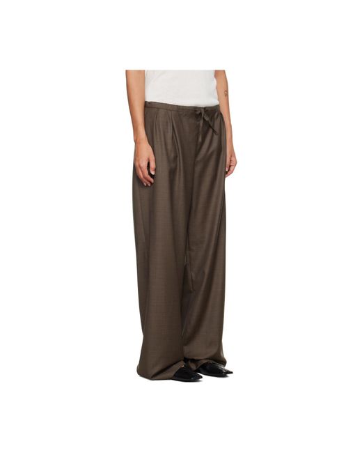 Loulou de Saison Brown Drawstring Trousers