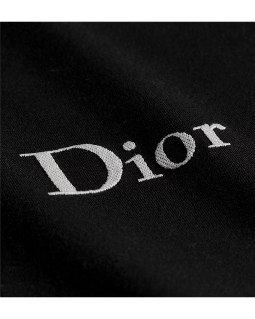 Dior Black T-Shirt With Embroidery, Relaxed Fit for men
