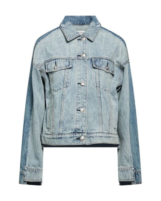 Rag & Bone Blue Two-Tone Denim Jacket