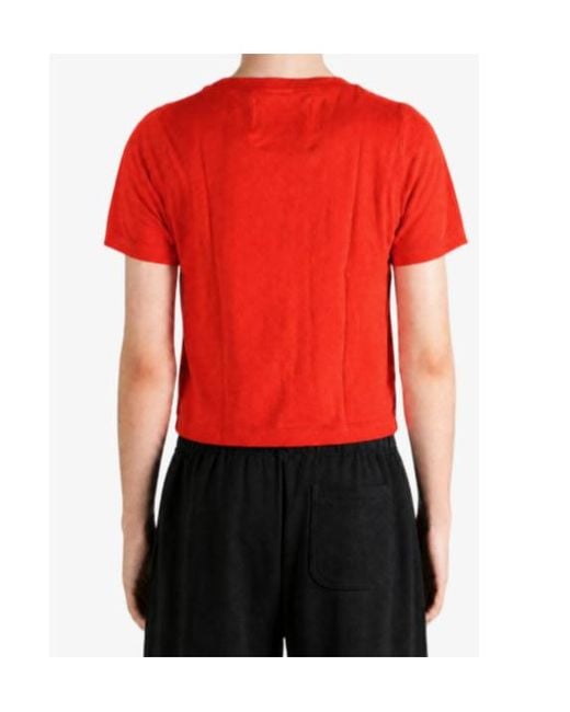 Extreme Cashmere Red Short-Sleeved T-Shirt for men