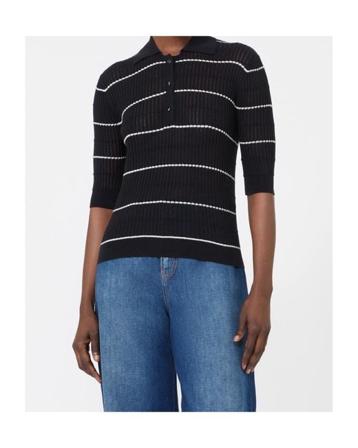 Max Mara Black Studio Gallo Knitted Polo Shirt