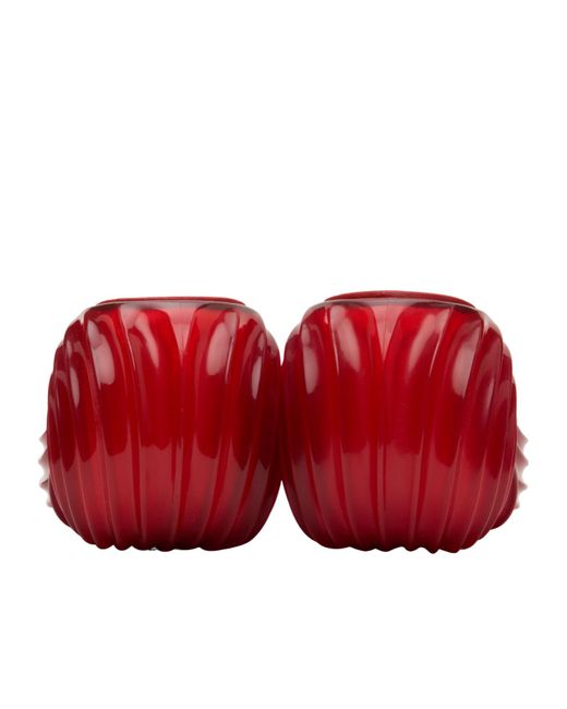 DIESEL Red X Melissa Platform Wave Sandals