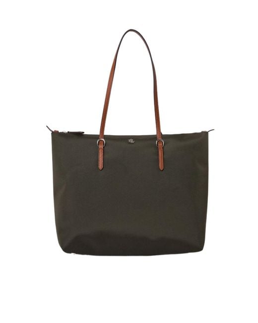 Ralph Lauren Black Medium Keaton Tote Bag