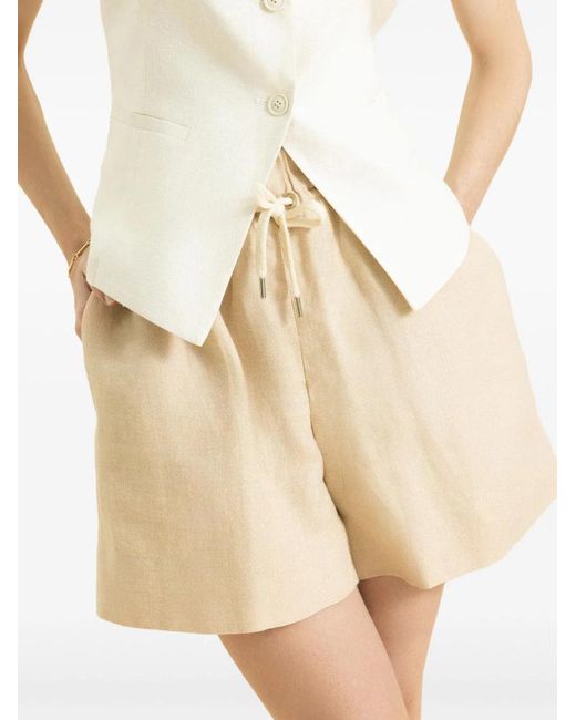 Eleventy Natural Drawstring Shorts