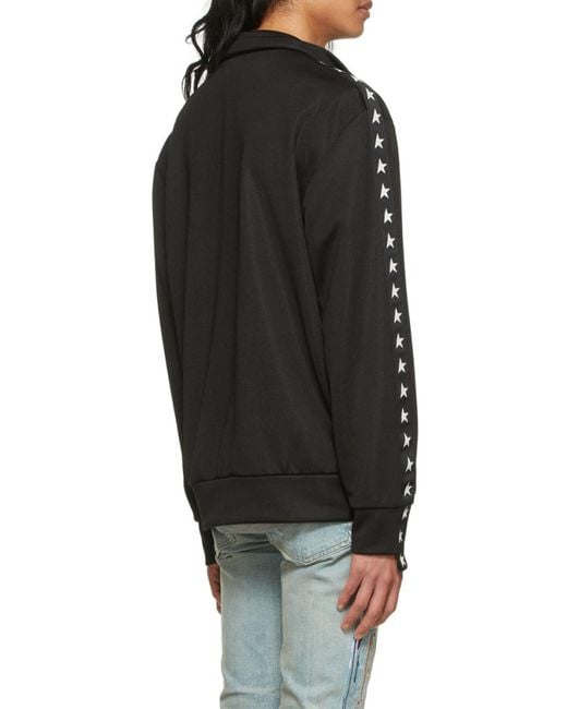 Golden Goose Deluxe Brand Black Star Tape Zipped Jacket for men