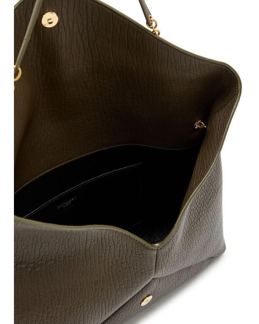 Saint Laurent Metallic Envelope Grained Leather Pouch