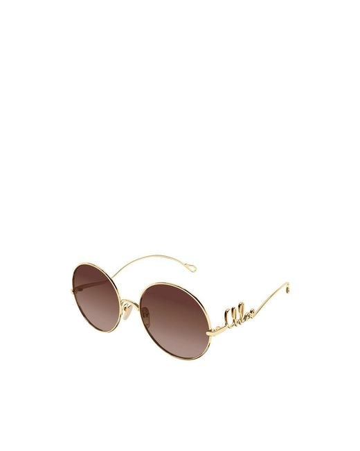 Chloé Brown Full-Frame Sunglasses