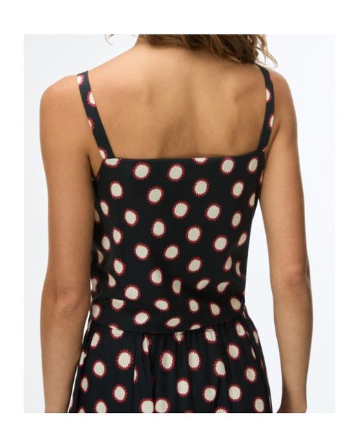 iBlues Black Printed Top