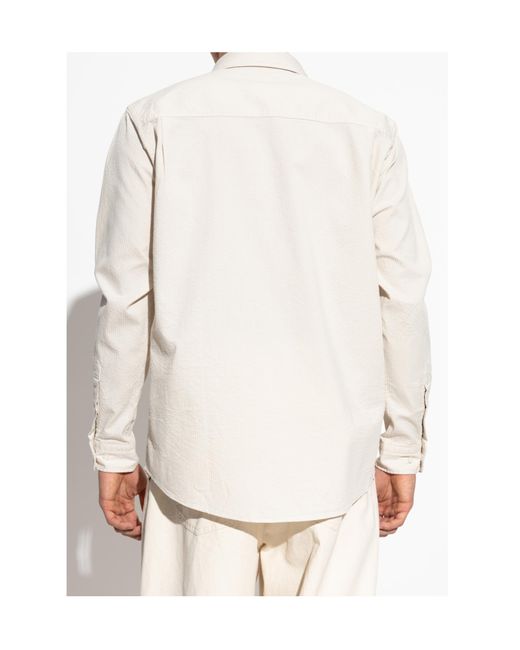 Samsøe & Samsøe White Long Sleeve Button-Down Shirt for men