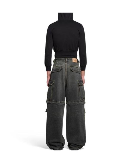 Balenciaga Gray Cargo Pants for men