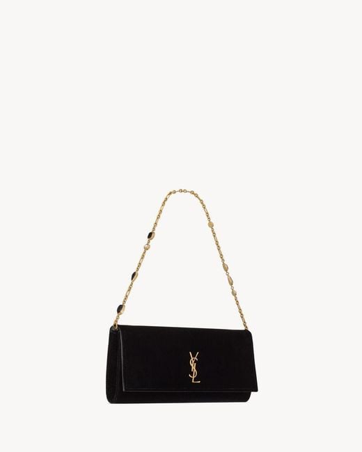 Saint Laurent Black Kate Clutch