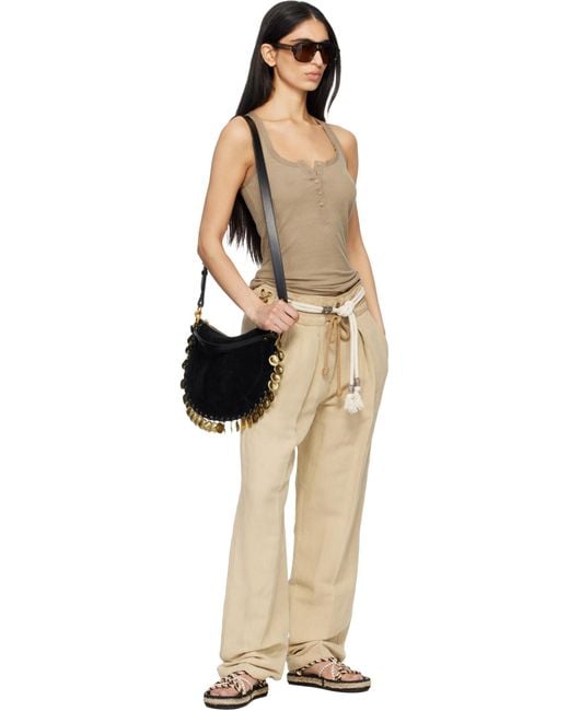 Isabel Marant White Embellished Tasseled Cord Belt