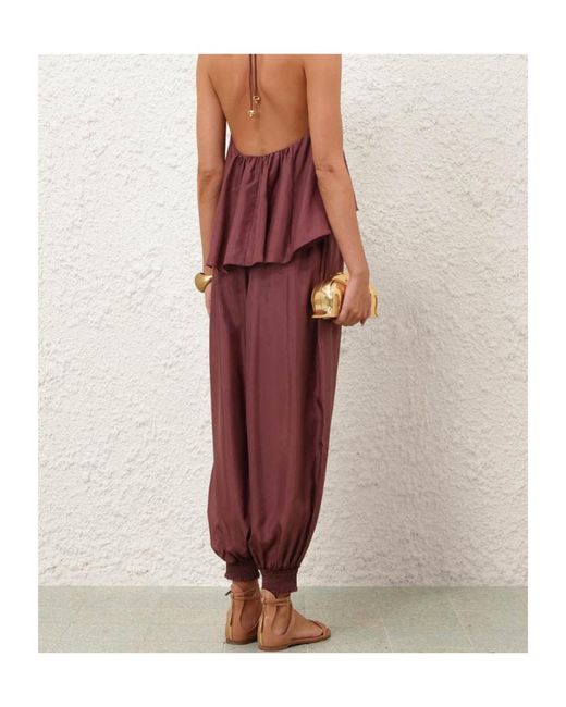 Zimmermann Red Aster Harem Pant