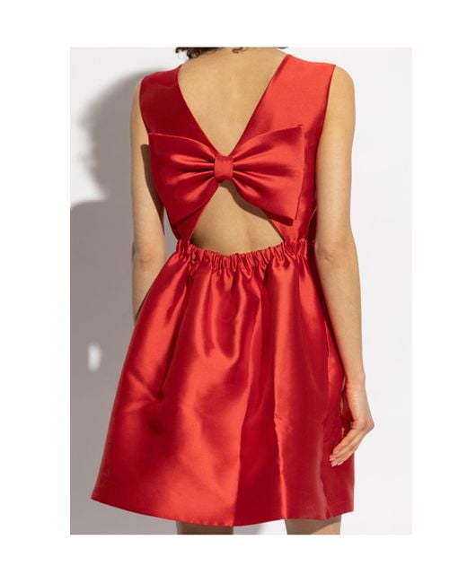 Kate Spade Red Bow Back A-Line Dress