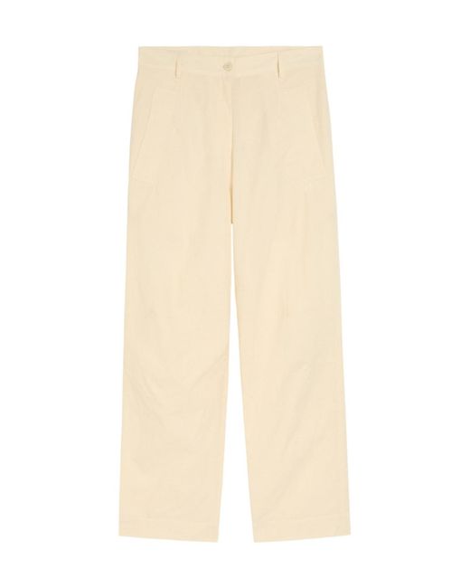 Dries Van Noten Natural Cotton Trousers