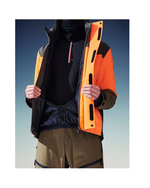 Moncler Orange Cerniat Ski Jacket for men