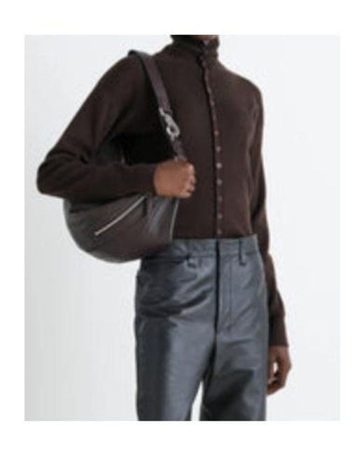 Lemaire Black High-Neck Cardigan