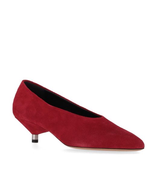 Isabel Marant Red 45Mm Ebisa Pointed-Toe Pumps