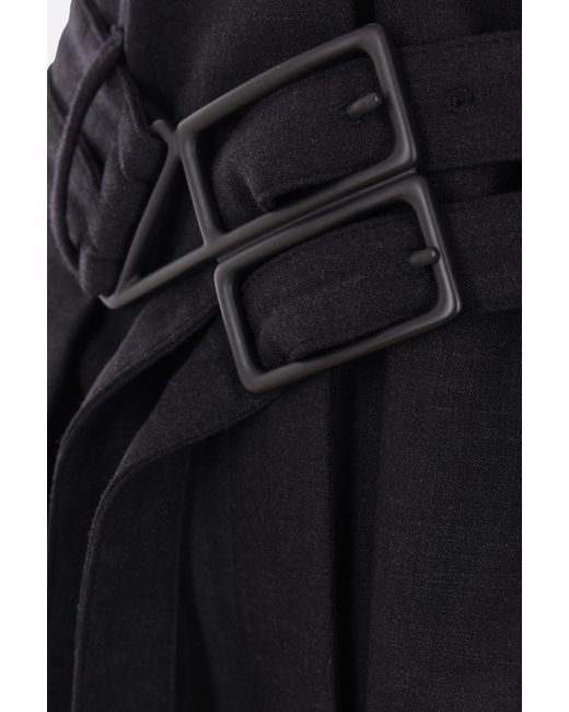 RED Valentino Black Belt-Loop Casual Pants