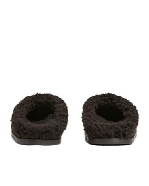 Gucci Brown Monogrammed Slip-On Sandals