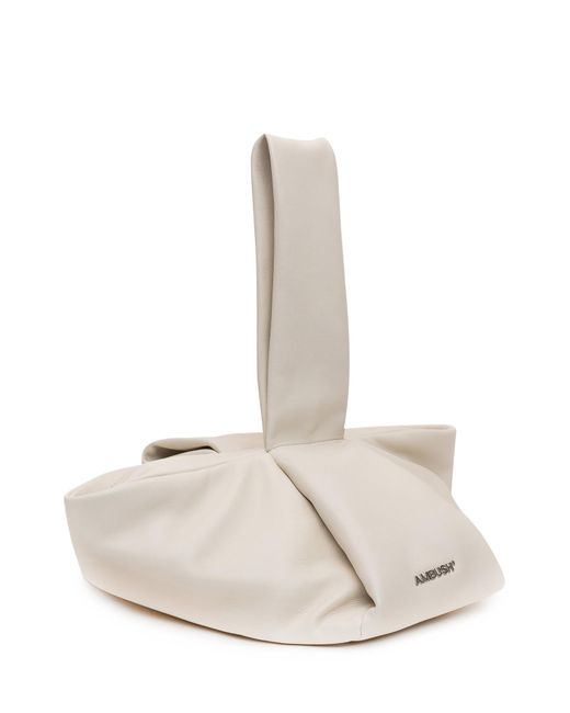 Ambush White Twist Top Handle Bag