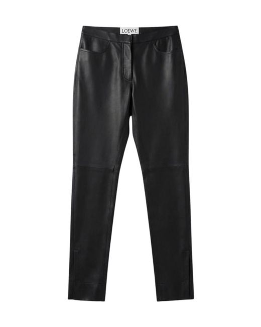 Loewe Black High Waist Casual Pants