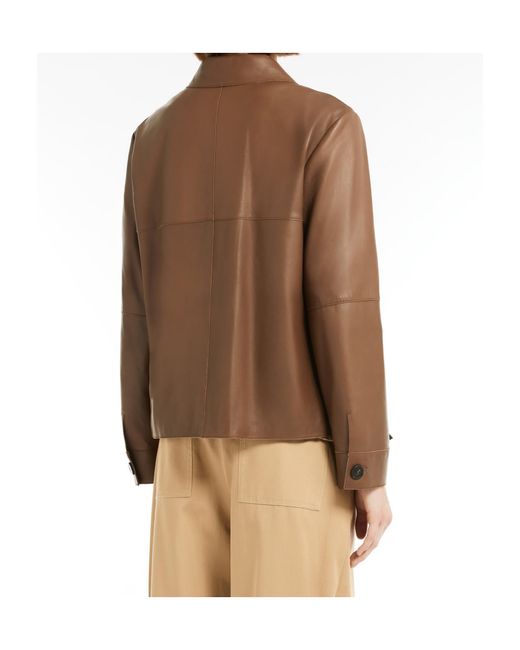 Weekend by Maxmara Brown Button-Up Long-Sleeved Jacket