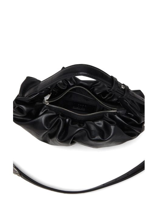 DIESEL Black Grab D Hobo Shoulder Bag
