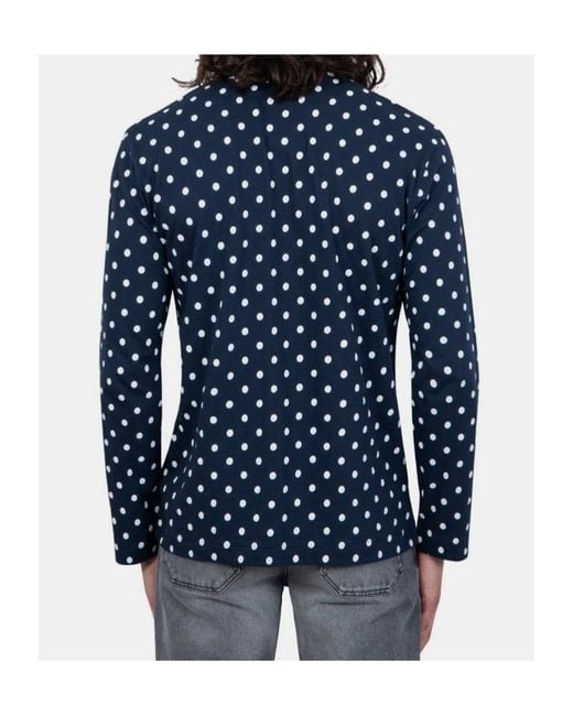 COMME DES GARÇONS PLAY Blue Crew Neck T-Shirt for men