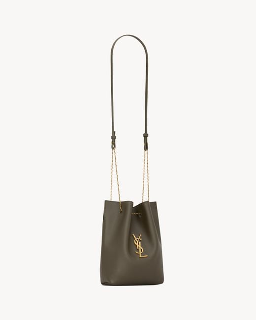 Saint Laurent White Logo Chain Cross Body Bag