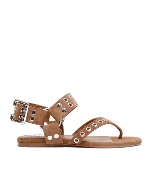 Alaïa Brown Flip Flops