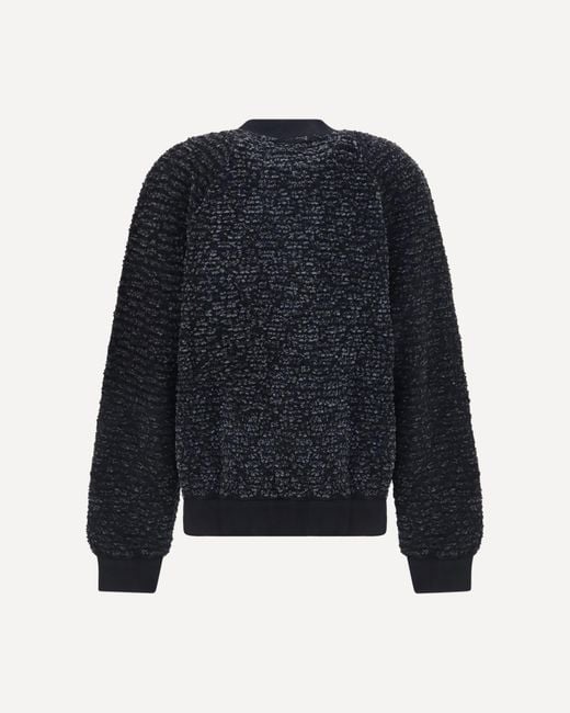 Balmain Black Sequin-Trim Zip Jacket