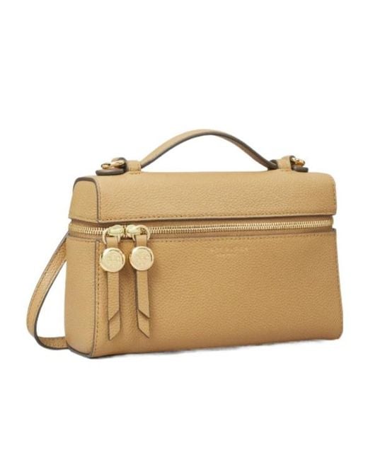 Tory Burch Metallic Romy Slim Top Handle Bag