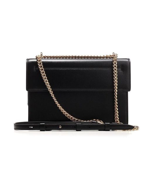 Ferragamo Black Vara Bow Medium Shoulder Bag