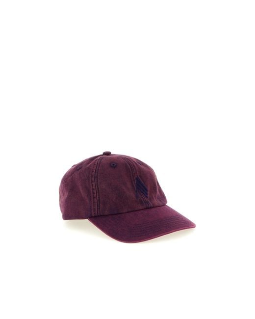 The Attico Purple Faded Logo-Embroidery Cap