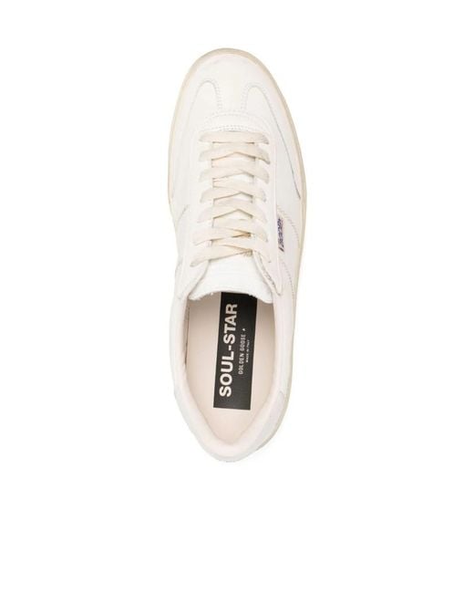Golden Goose Deluxe Brand White Vintage-Inspired Low-Top Sneakers for men