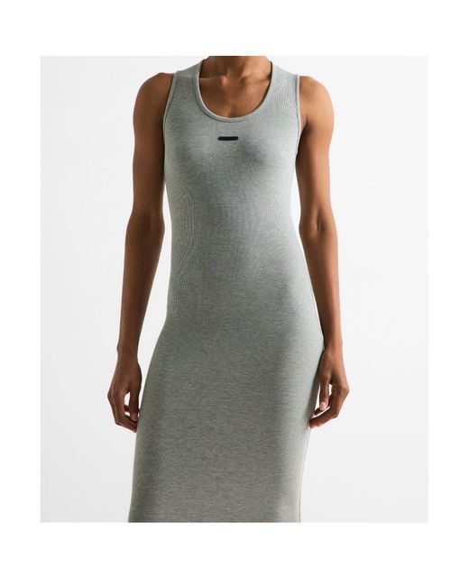 Fear Of God Gray Sleeveless Ribbed Dress