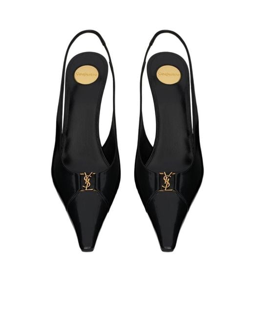 Saint Laurent Multicolor Babylone Breteuil Slingback Pumps