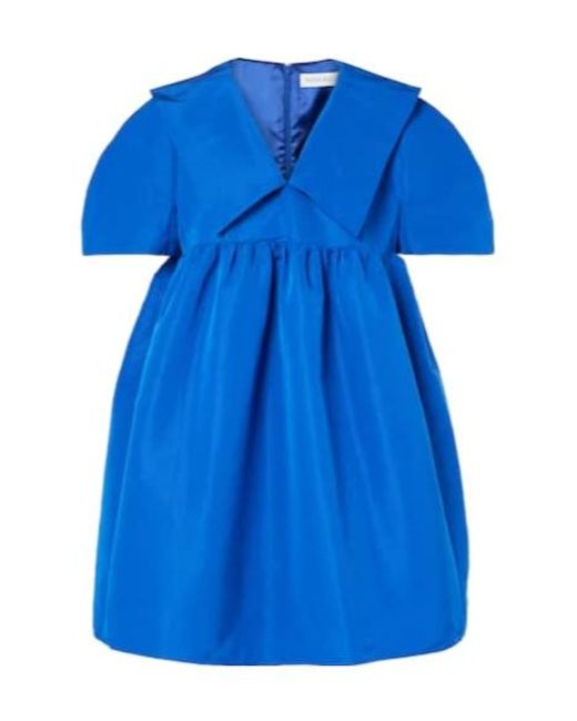 Nina Ricci Blue Faille Minidress